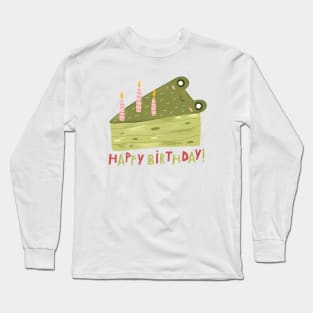 Happy Birthday Frog Cake Long Sleeve T-Shirt